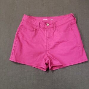 Old Navy Wow Shorts Womens 6 Pink High Rise Dragonfruit Stretch Twill